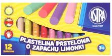 Plastelína Astra Pastel, 12 barev, vůně limetky