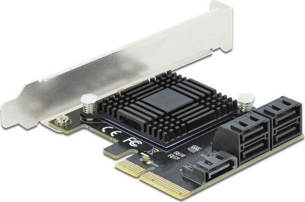 DeLOCK PCIe 5P SATA x4 LP, Schnittstellenkarte