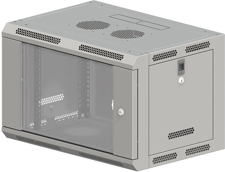 Q-Lantec Závesná skriňa 19 9U (SW-9U-600-600-N-DSJ-OP-RP-BS)