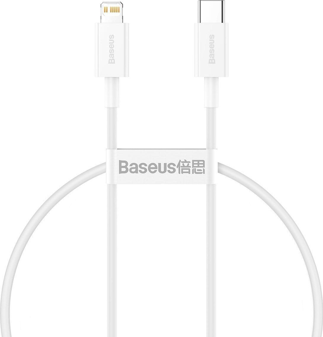 Baseus USB kábel USB-C na Lightning kábel Baseus Superior Series, 20 W, PD, 0,25 m (biely)