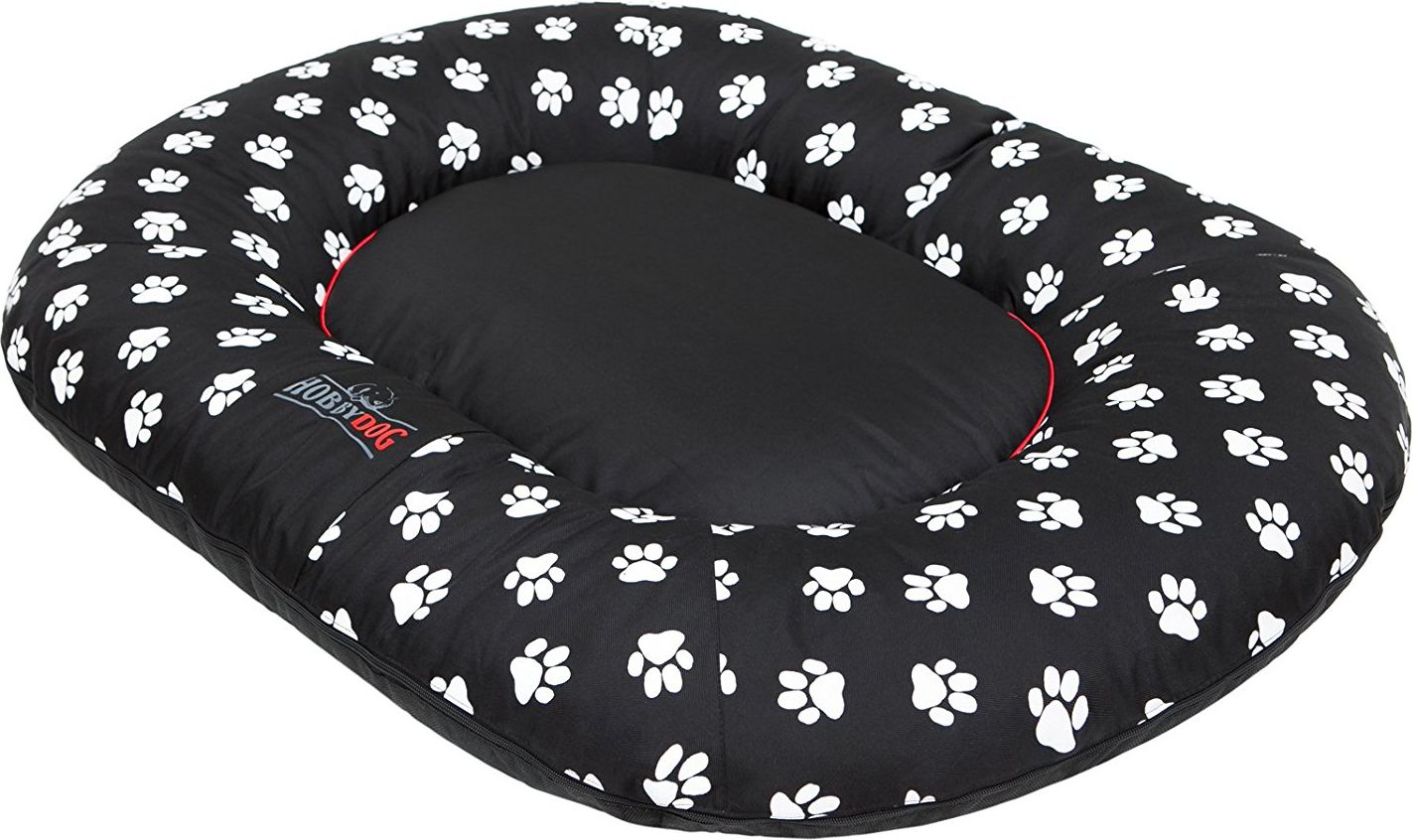 Postel HOBBYDOG Ponton Prestige - Černá s XXL tlapkami