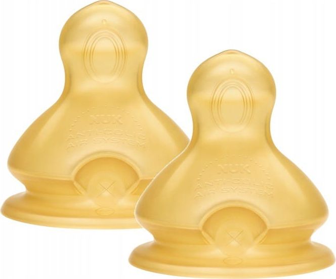 NUK Latex Bottle Tvák 2 ks. 6m+ Nuk