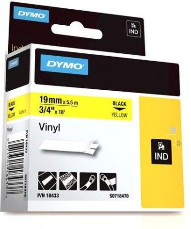 DYMO 19mm RHINO Coloured Vinyl label-making tape D1