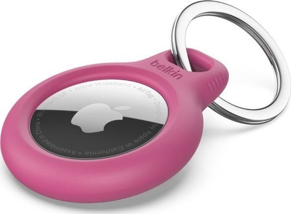 Belkin puzdro na Apple AirTag F8W973btPNK Belkin Bezpečné puzdro na AirTag s krúžkom na kľúče - ružové