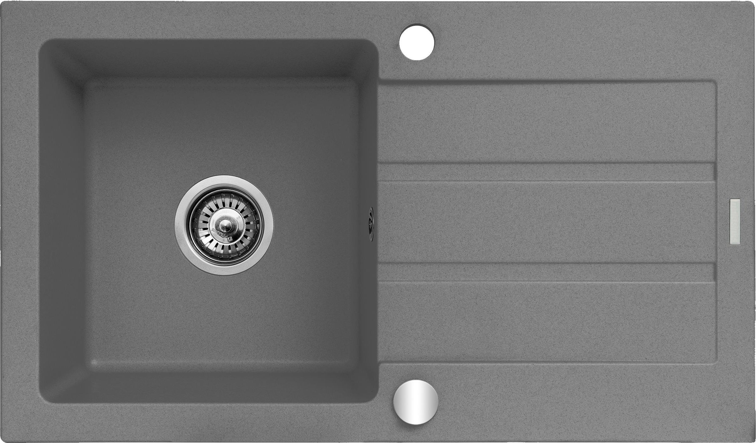 Single-bowl sink with draining board Maidsinks Promo 76x44 1B 1D E070053701