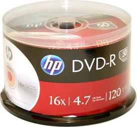 HP DVD-R 4,7 GB 16x 50 kusů (HP1650S-)