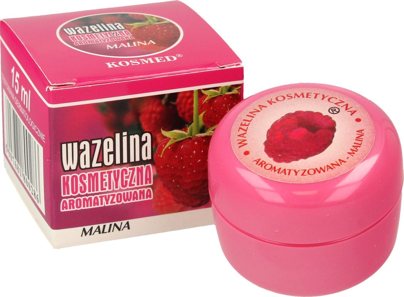 Kosmed Kosmed Ochucená kosmetická vazelína - Malina 15ml