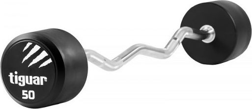 Tiguar Barbell zlomený tiguar PU 50 kg TI-WLBPU050, Veľkosť: N/A