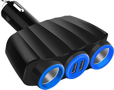 Vakoss TP-3268K 2xUSB rozbočovač zapalo