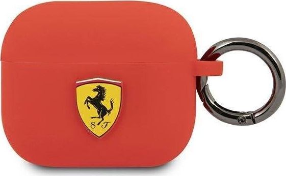 Ferrari FEA3SILRE ochranné pouzdro pro AirPods 3 červené