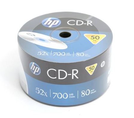 HP CD-R 700 MB 52x 50 kusov (HPCD50S)