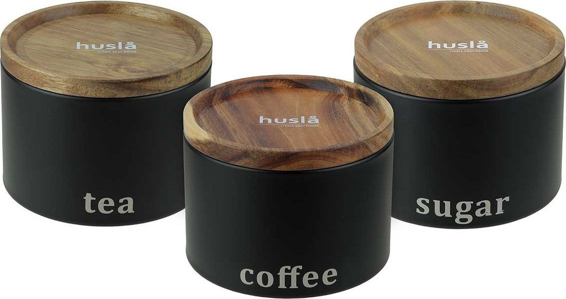Husla SET KUCHYŇSKÝCH NÁDOB HUSLA černá 73949