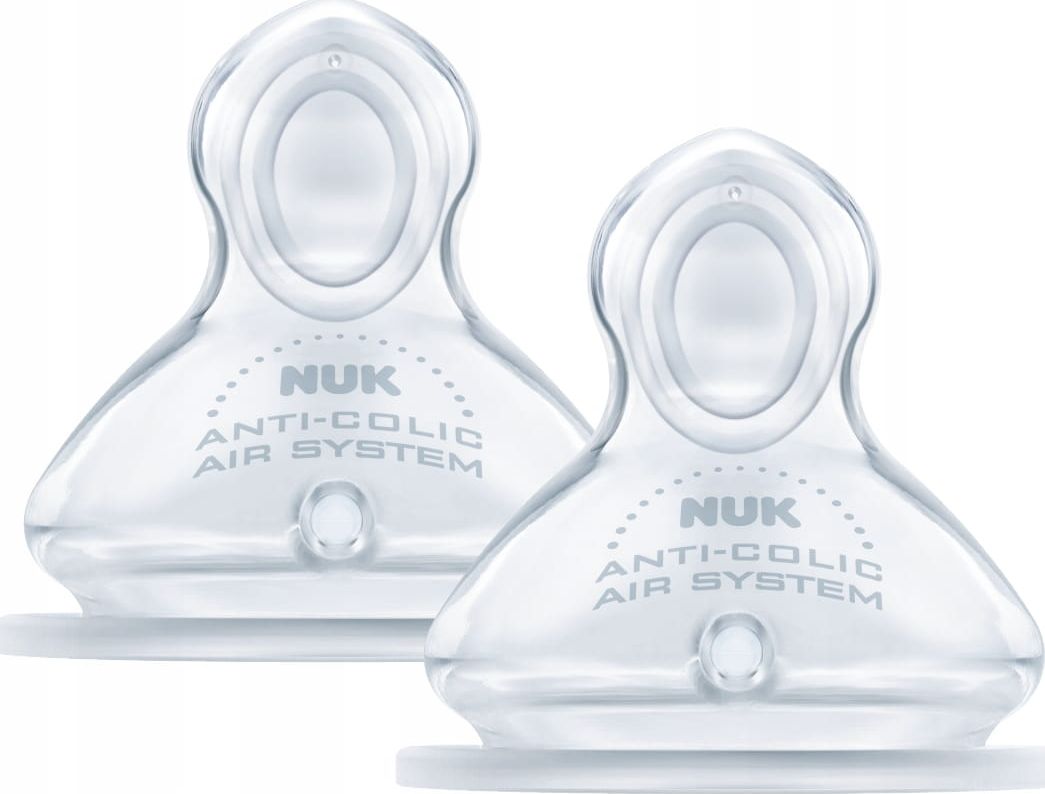 NUK Silikonová savička na láhev M 2 ks. 0-6m Nuk