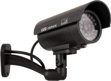 IR9000 B IR LED Atrapa kamery čierná