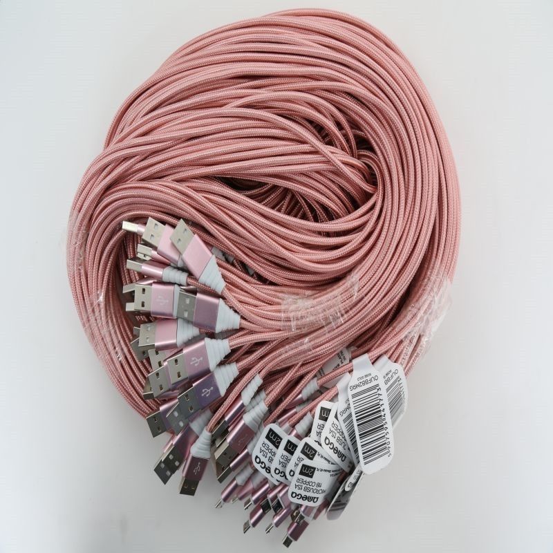 Omega Omega Micro USB kabel, 1,5A, 2m, růžové zlato (44177)