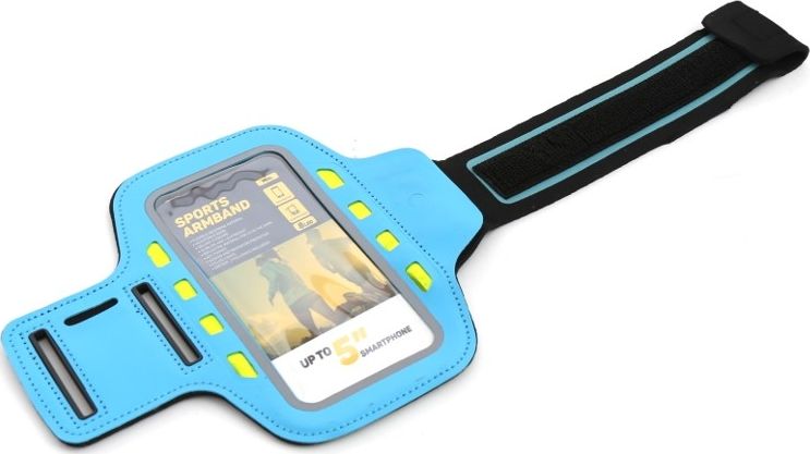 Platinet PLATINET SPORT NÁRAMEK NA SMARTPHONE MODRÁ S LED [43706]