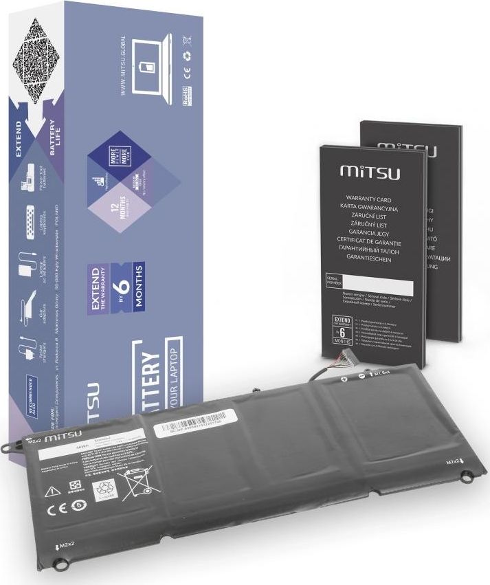 Batéria pre Dell XPS 13 9360 6100 mAh (46 Wh) 7,6V