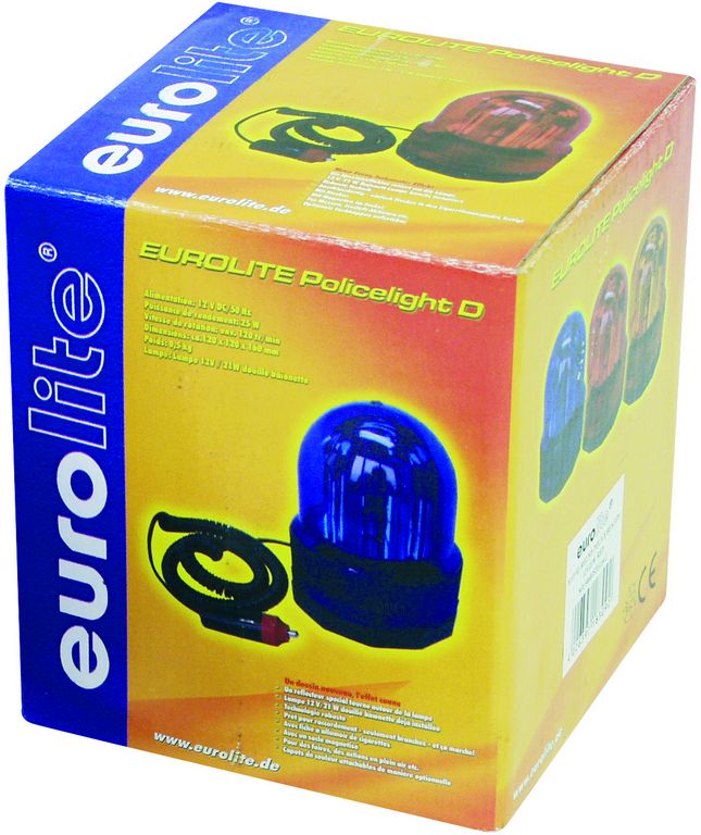 Eurolite COL-1221, policejní maják Colombo, 12V/21W, modrý