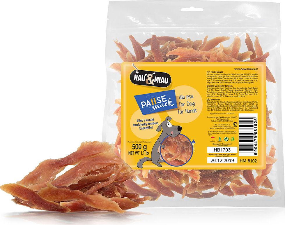 Hau&Miau Hau&Miau kachní filet 500g HM-8102
