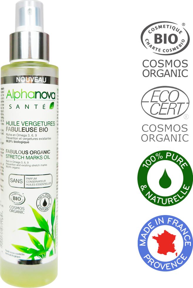 ALPHANOVA SANTE Organické složení olejů na strie 100ml