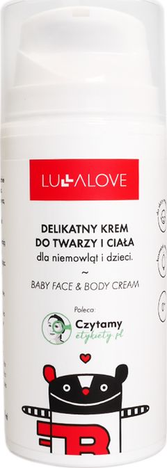 Lullalove jemná tvář a krém na tělo