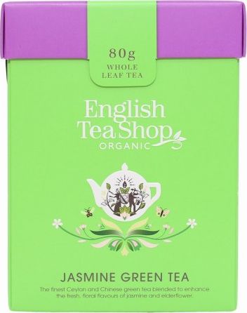 English Tea English Tea Shop, Sypaný čaj, Jasmínový zelený čaj, 80 g