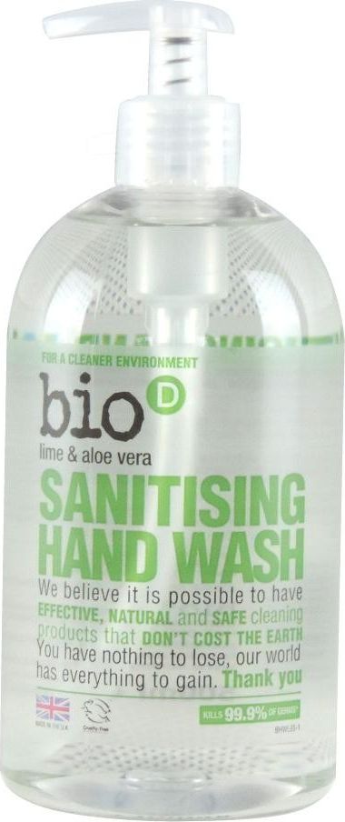Bio-D Antibakteriální tekuté mýdlo, Limetka/Aloe, 500 ml