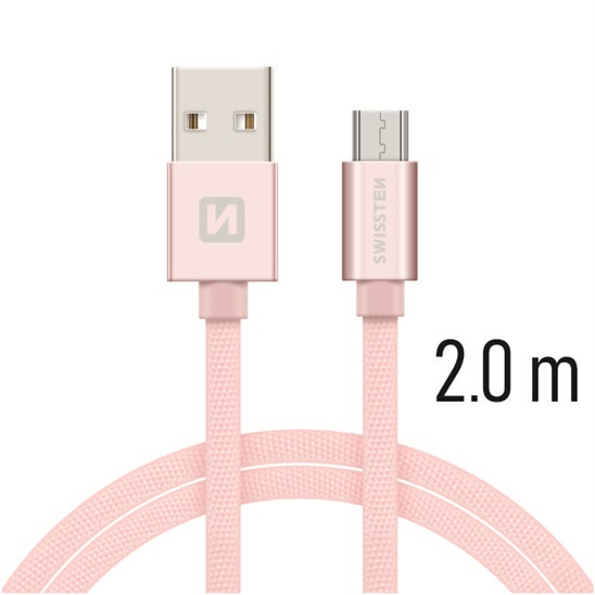 Swissten Kabel Textile Micro Usb 2,0 M P