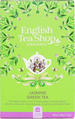 English Tea Sho Jasmínový zelený čaj (20x2) BIO 40g