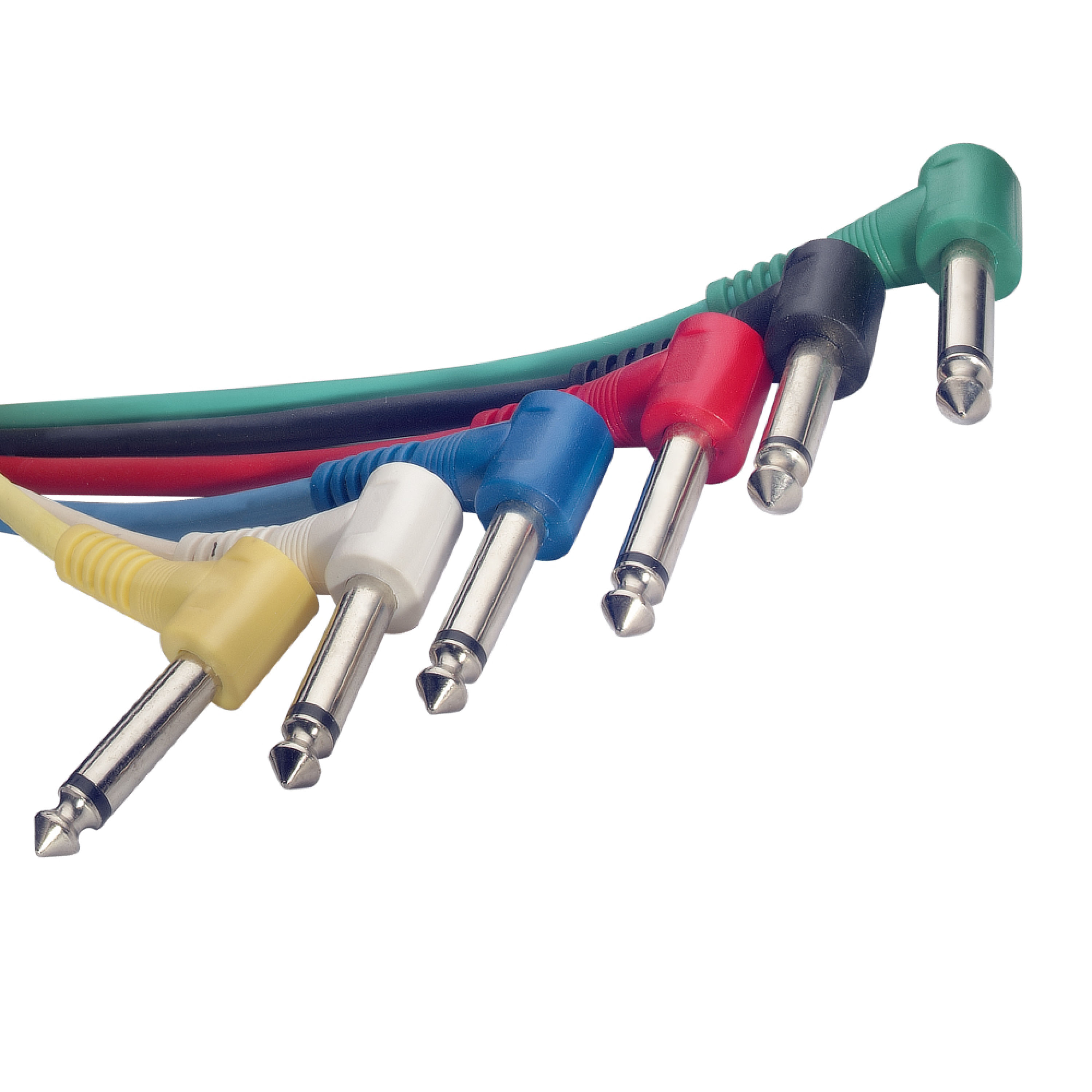 Stagg SPC015L E, kabely propojovací 6x JACK/JACK, 0,15m