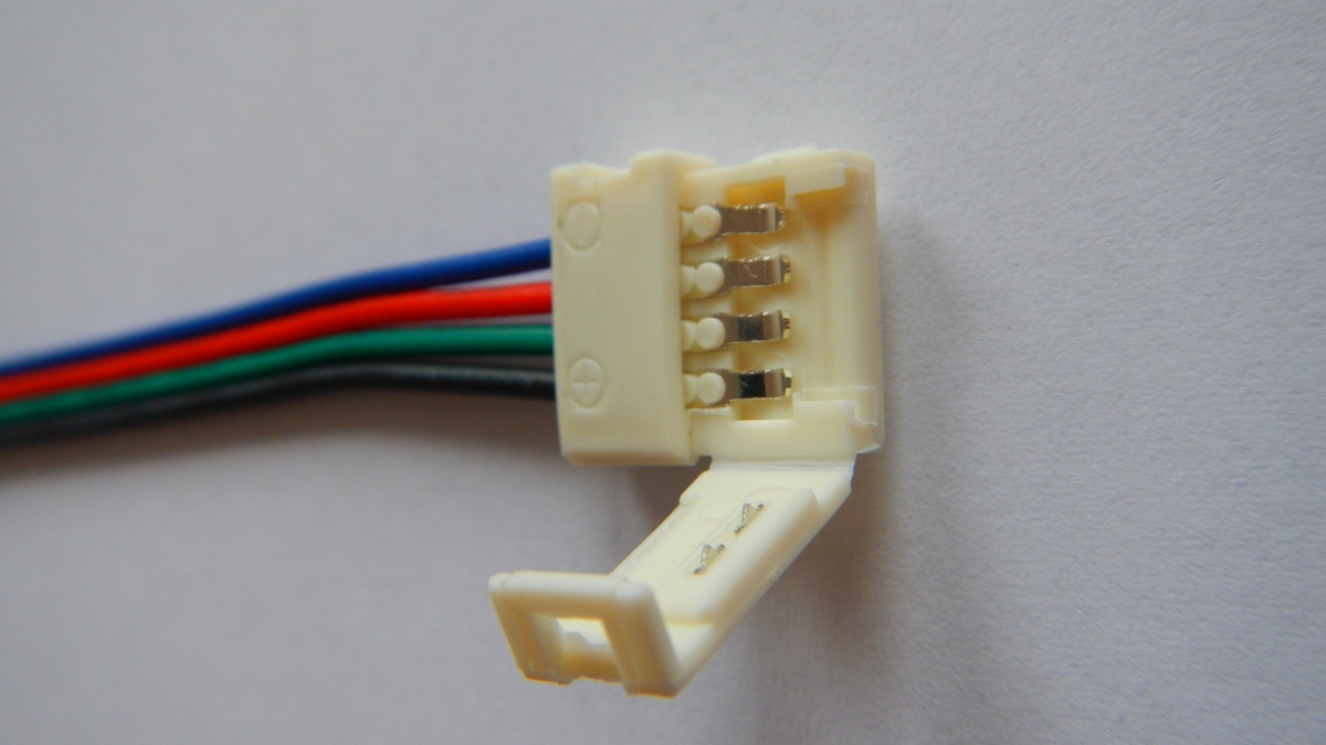 Napájecí konektor pro LED světelný pásek, SMD5050, RGB, 10mm