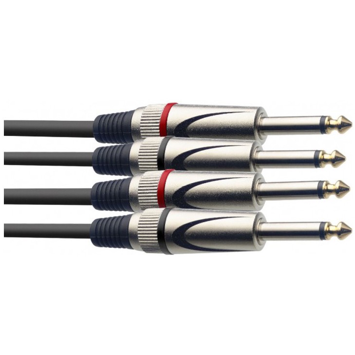 Stagg STC10P, kabel dvojitý 2x JACK/2x JACK, 10m