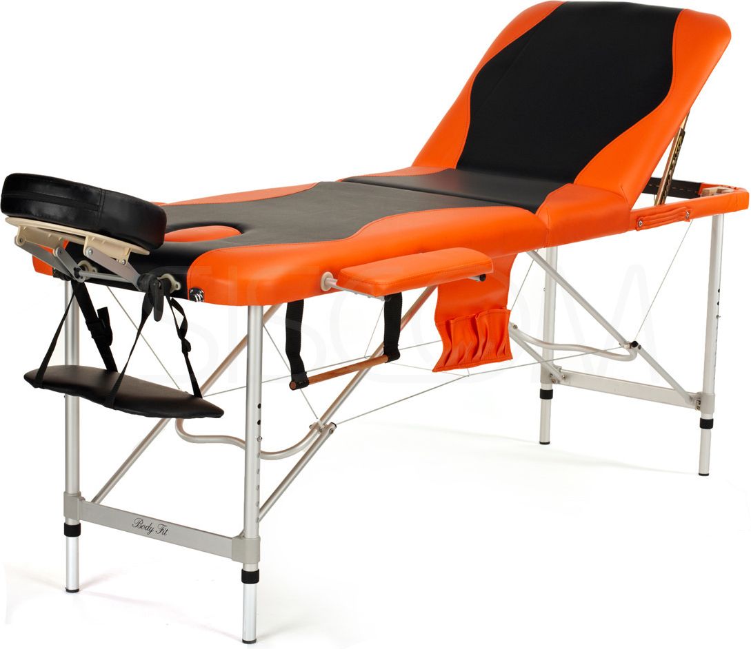 BodyFit Massage Bed 3 Segmentální černooranžový hliník (1037)
