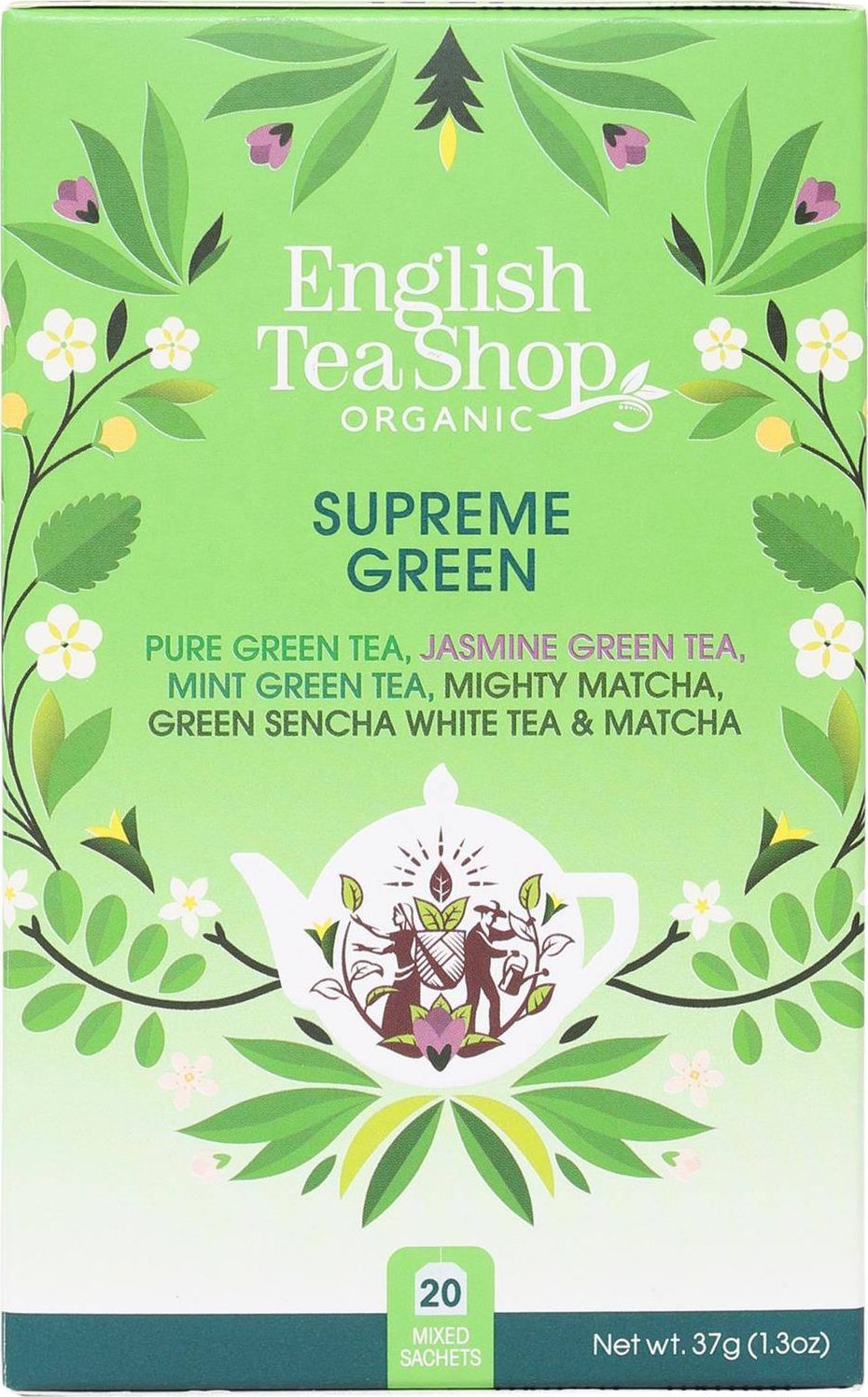 English Tea English Tea Shop, Tea Mix Flavors, SUPREME GREEN, 37g