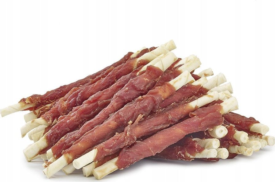 Hau&Miau Kožené tyčinky obalené kachnou Hau&Miau HM-8135 500 g
