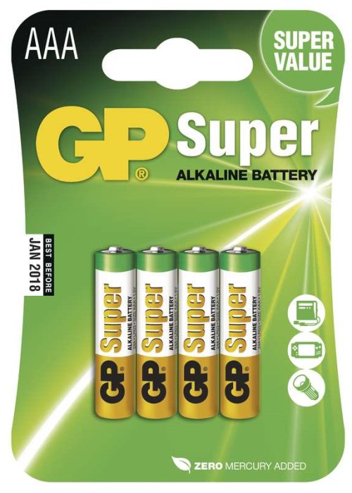Baterie GP Super Alkaline R03 (AAA, mikrotužka) bl