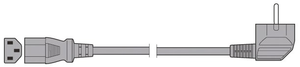 Flexo šňůra PVC 3× 0,75mm2 k PC, 1,5m, černá