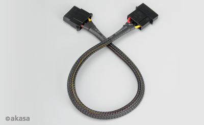 AKASA kabel prodloužení 4pin MOLEX kabelu, 30cm