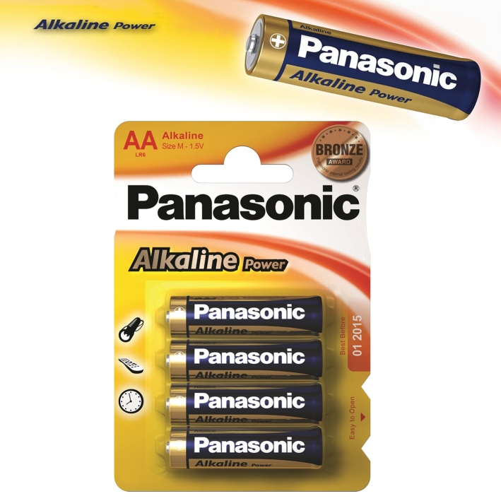 Panasonic LR6 Alkaline Power (alkalická; AA; 1,5V; BL4) 4ks - Blister