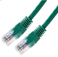 Patch kabel Cat5E, UTP - 15m, zelený