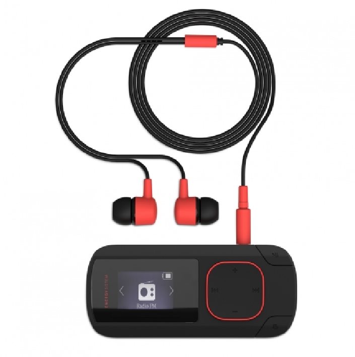 Energy Sistem MP3 Clip Bluetooth Coral (8GB, MicroSD, FM, sluchátka)