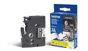 BROTHER TZE315 - kazeta TZ šířky 6mm, laminovaná TZE-315, černá/bílé písmo