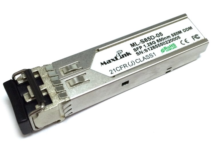 MaxLink 1.25G SFP optický modul, MM, 850nm, 550m, 2x LC konektor, DDM