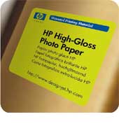 HP Universal Gloss Photo Paper, 187 microns (7.4 mil) • 200 g/m2 • 914 mm x 30.5 m, Q1427B