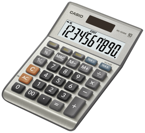 Kalkulačka CASIO MS 100B MS, stolní