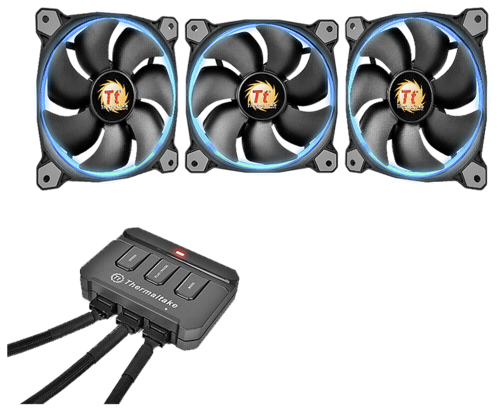 Thermaltake Riing Duo 14 LED RGB Radiator Fan TT Premium Edition (3-Fan Pack) CL-F078-PL14SW-A