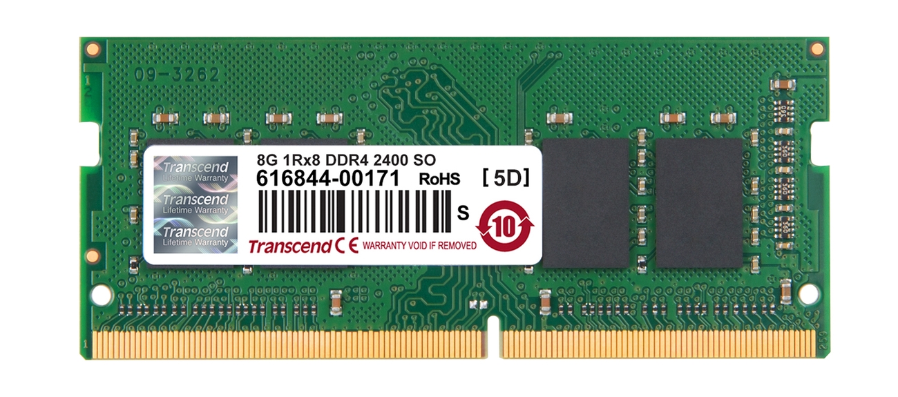 Transcend TS1GSH64V4B Transcend paměť 8GB SODIMM DDR4 2400 1Rx8 CL17