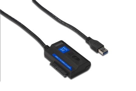 Digitus DA-70326 DIGITUS USB3.0 adaptor cable to SATA III incl. power supply for 2.5inch + 3.5inch HDD + SSD