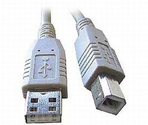 USB kabel typu AB, délka 1,8m HQ černý