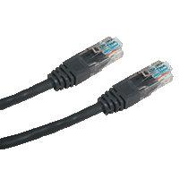 DATACOM Patch kabel UTP CAT5E 5m černý